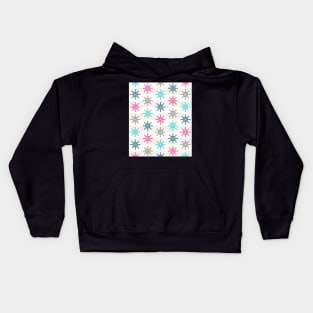 Nautical Wheel Pattern Pink Blue Grey Kids Hoodie